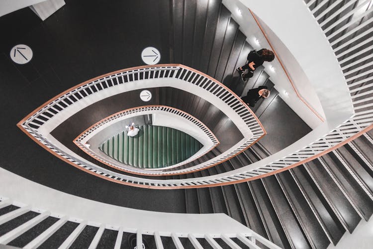 The Fish-Eye Staircase At The Museum Of Contemporary Art In Chicago, Illinois, United States