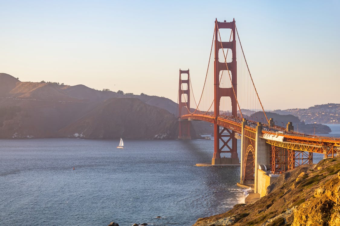 View of the Golden Gate Bridge San Francisco California