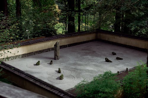 Foto profissional grátis de jardim de areia e pedra, Portland, zen