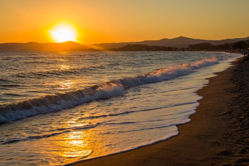 Δωρεάν στοκ φωτογραφιών με ακτή, Ανατολή ηλίου, αυγή