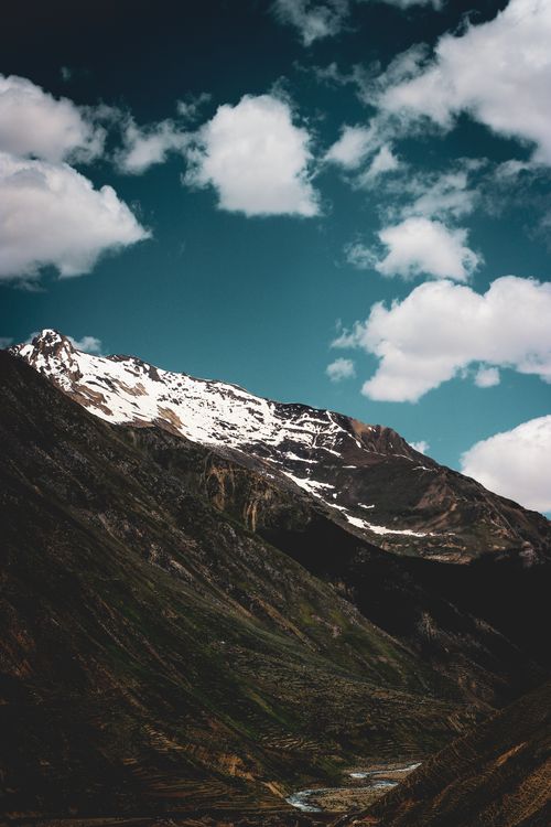 Snow Covered Mountain Under Blue Sky · Free Stock Photo