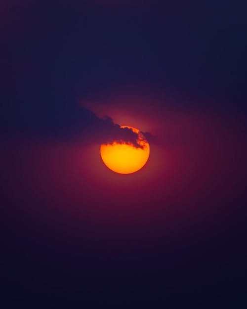 オレンジ色の満月, ダーク, 不気味の無料の写真素材