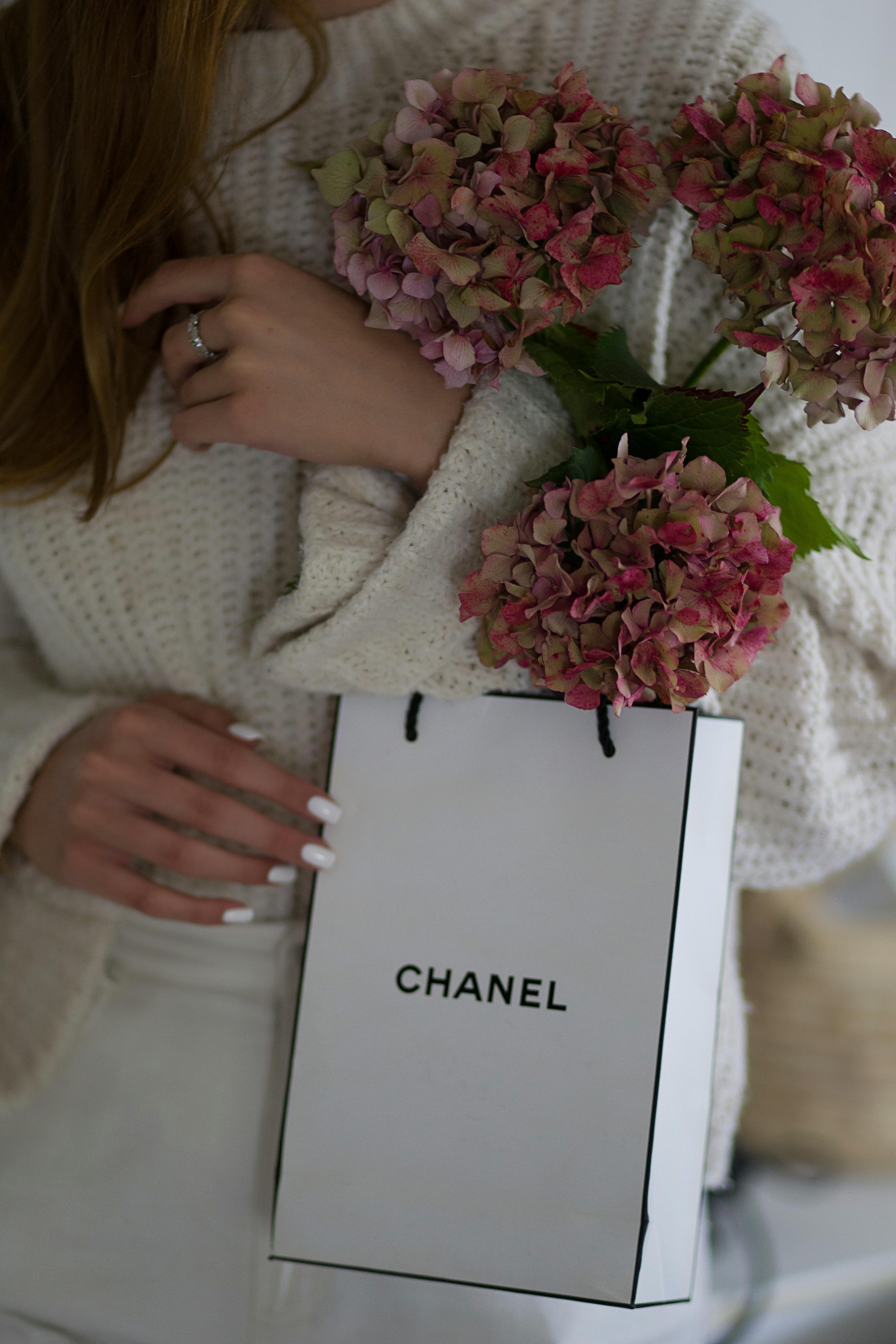 Black Chanel Bag on a Pink Surface · Free Stock Photo