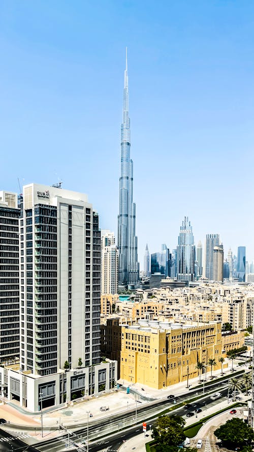 Gratuit Photos gratuites de bâtiments, burj khalifa, ciel bleu Photos