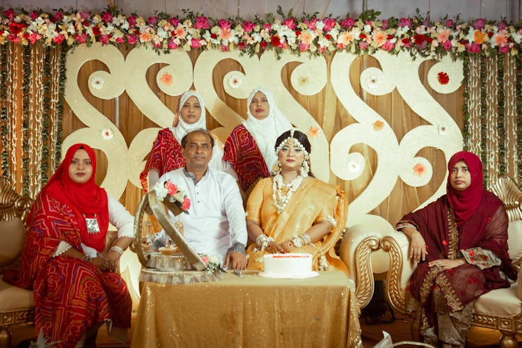 Wedding Portrait Of Family