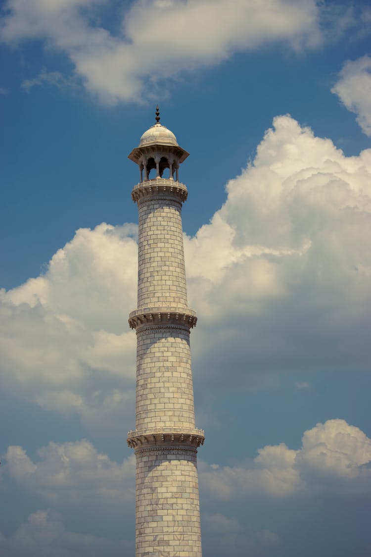 A Minaret Of The Taj Mahal In India