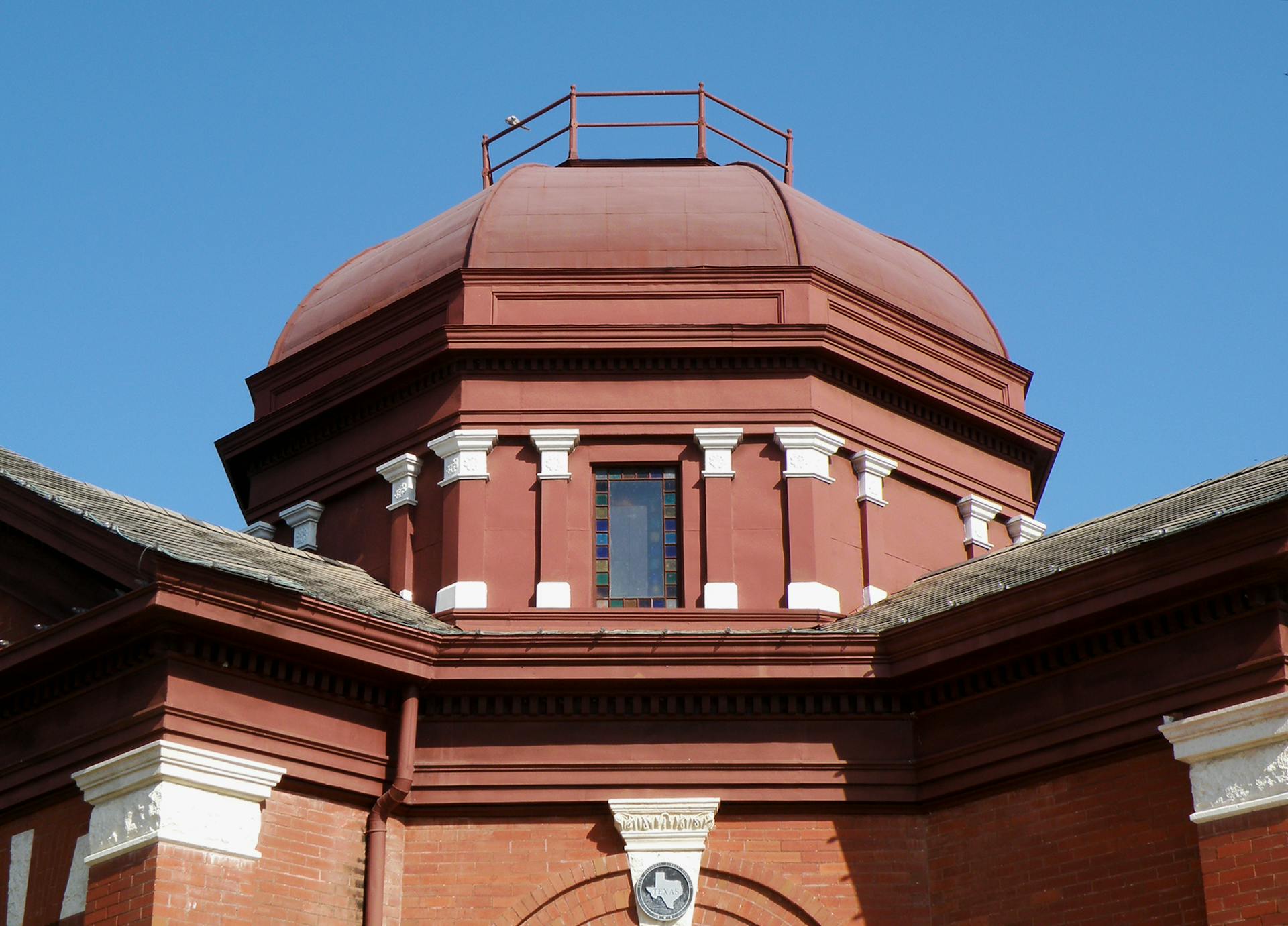 Brown Facade and a Dome of Dr. Eugene Clark Library