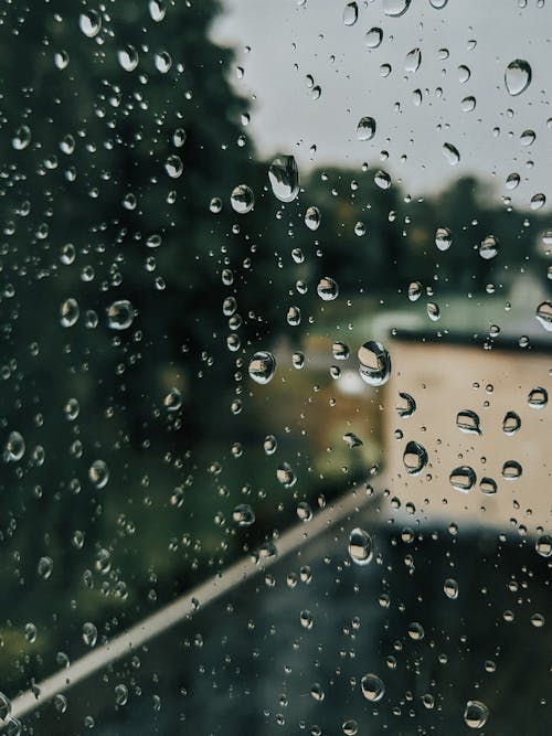 Water Droplets on a Glass Surface