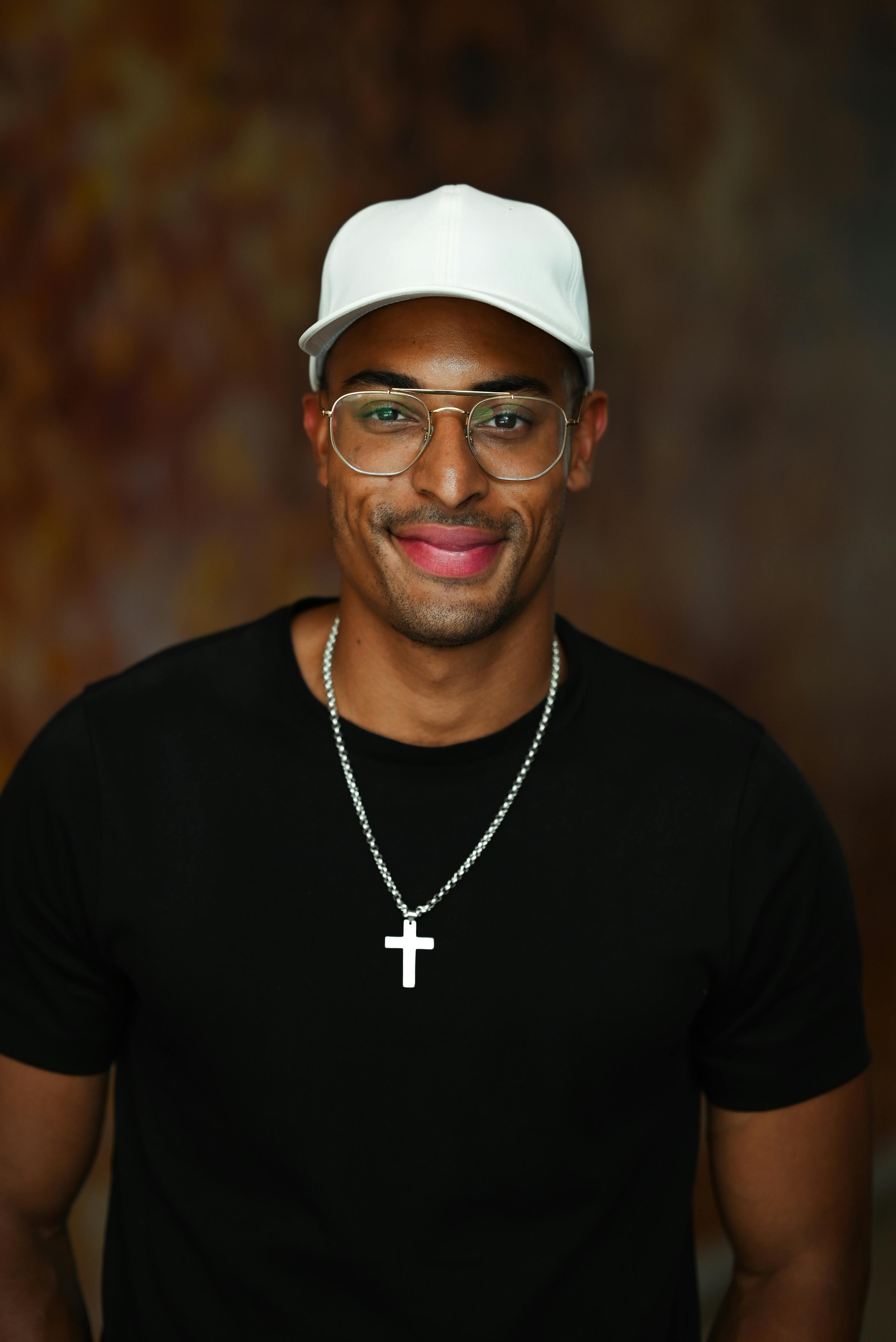Portrait of a Man in White Cap · Free Stock Photo
