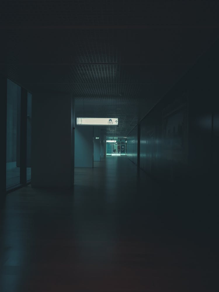 Dimly Lit Corridor