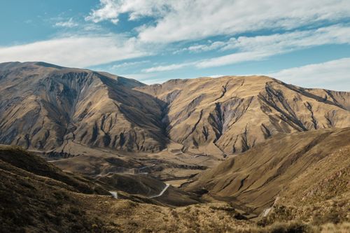 Free Stunning aerial view of San Salvador de Jujuy's mountainous landscape. Stock Photo