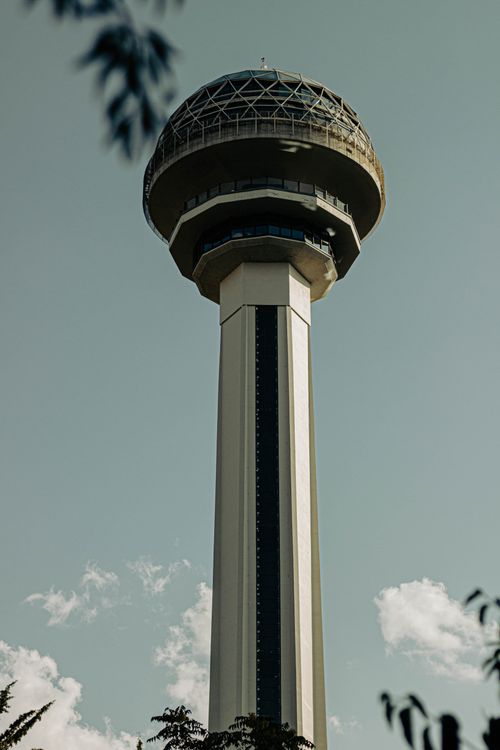 Free Stunning view of Atakule, a prominent observation tower in Ankara, Turkey. Stock Photo