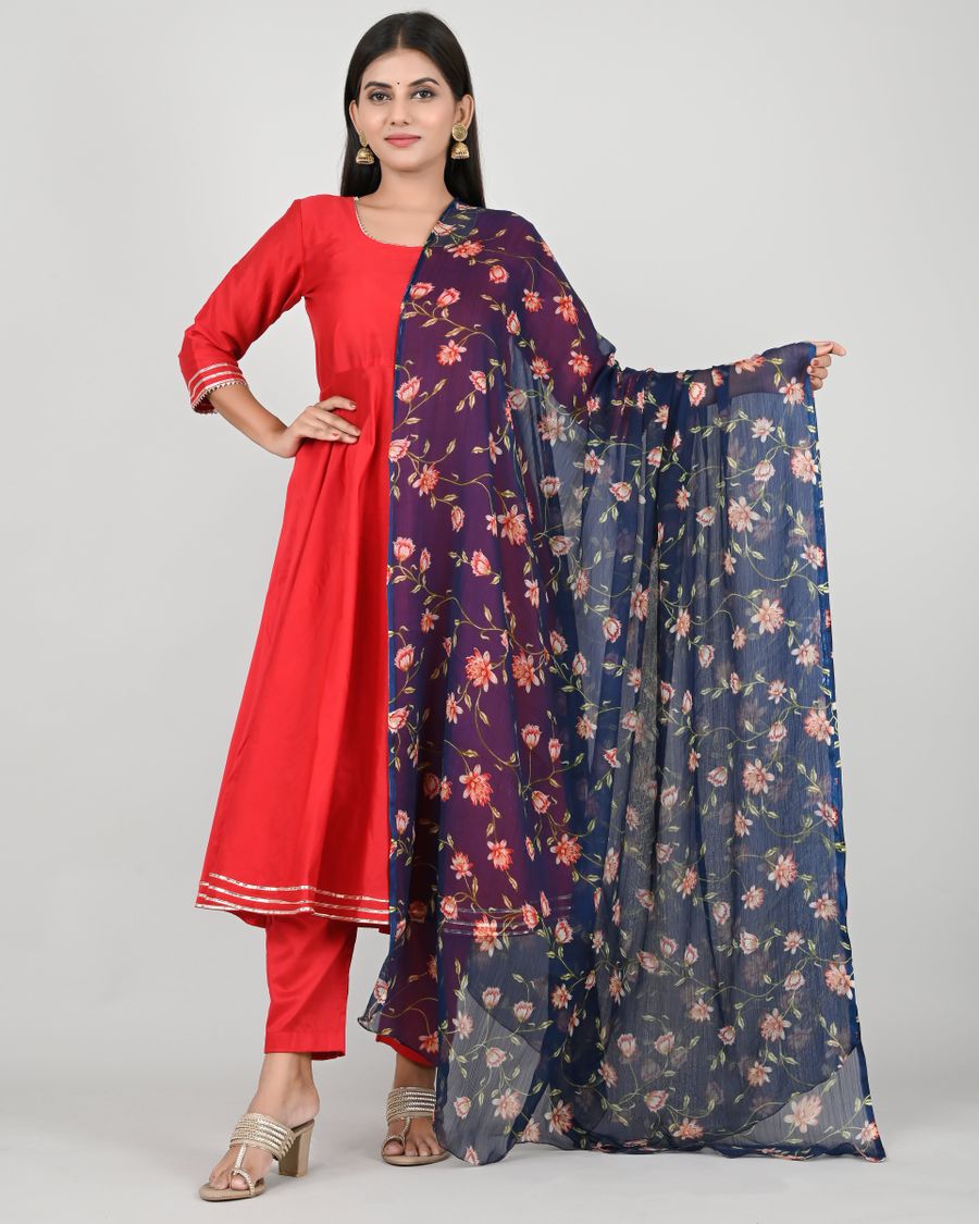 Ladies suit with dupatta