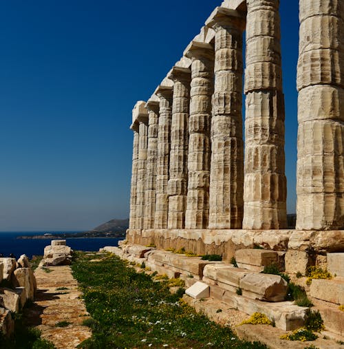 Gratis stockfoto met Athene, cape sounion, Griekenland Stockfoto