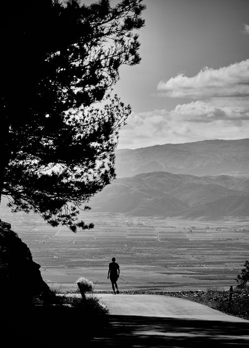 Základová fotografie zdarma na téma Albánie, černobílý, hora