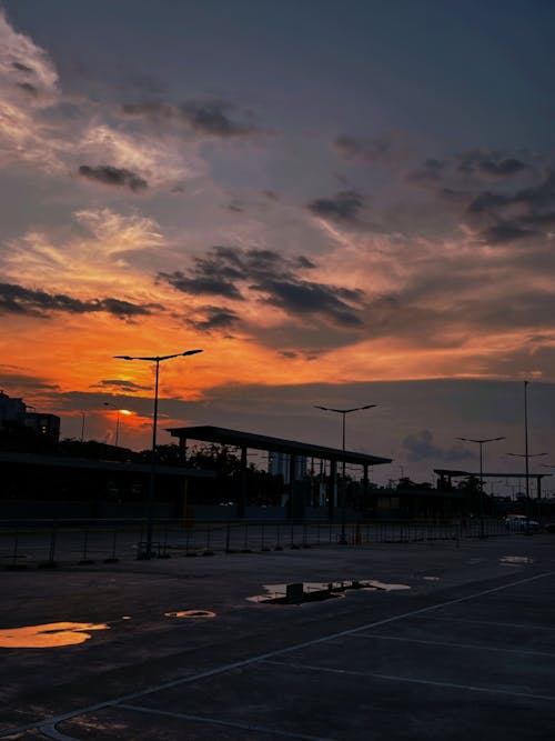 Free stock photo of carpark, johor, sunset