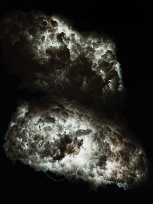 คลังภาพถ่ายฟรี ของ ฟ้าผ่า, มินิมอล, เมฆ
