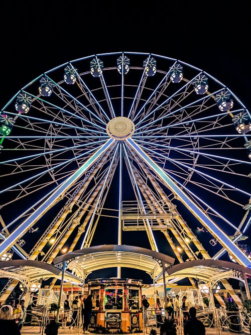 Low angle shot of a Giant Ferris Wheel