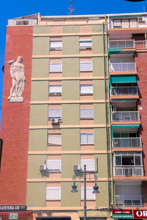 Free Facade of an Apartment Building  Stock Photo
