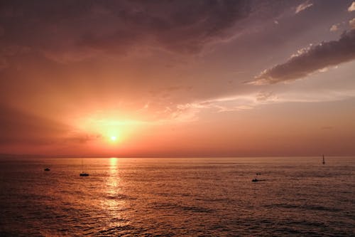 Body of Water during Sunset