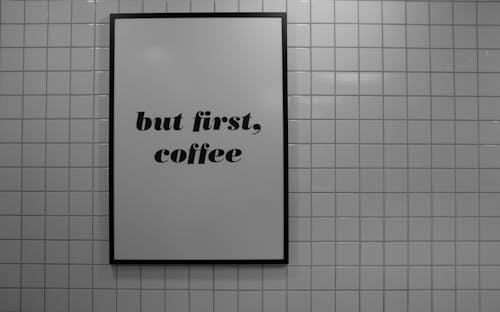 ブラックコーヒー, 白黒の無料の写真素材