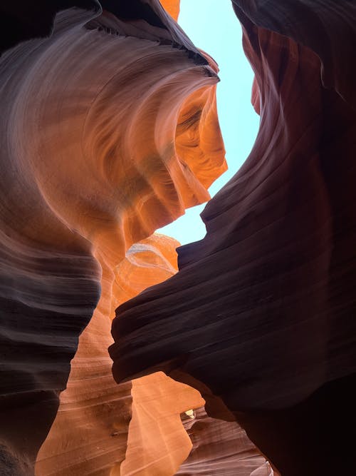 Low-Angle Shot of Antelope Canyon in Arizona