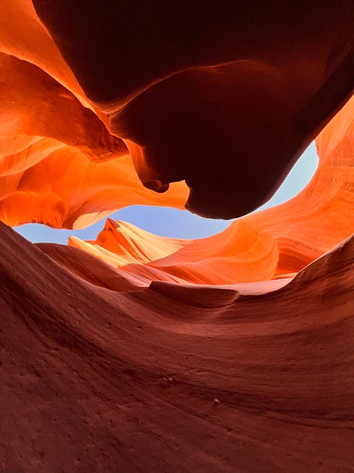 Photos gratuites de canyon, ciel bleu, contre-plongée