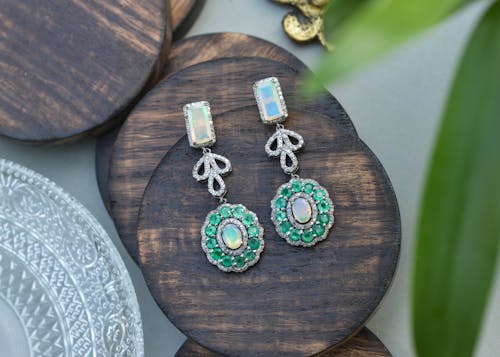 Pair of Earing with Gemstones