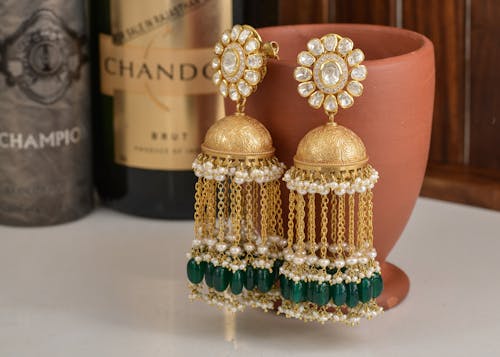 Two Expensive Gold Earrings