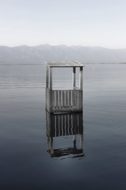 Wooden Shed in Water