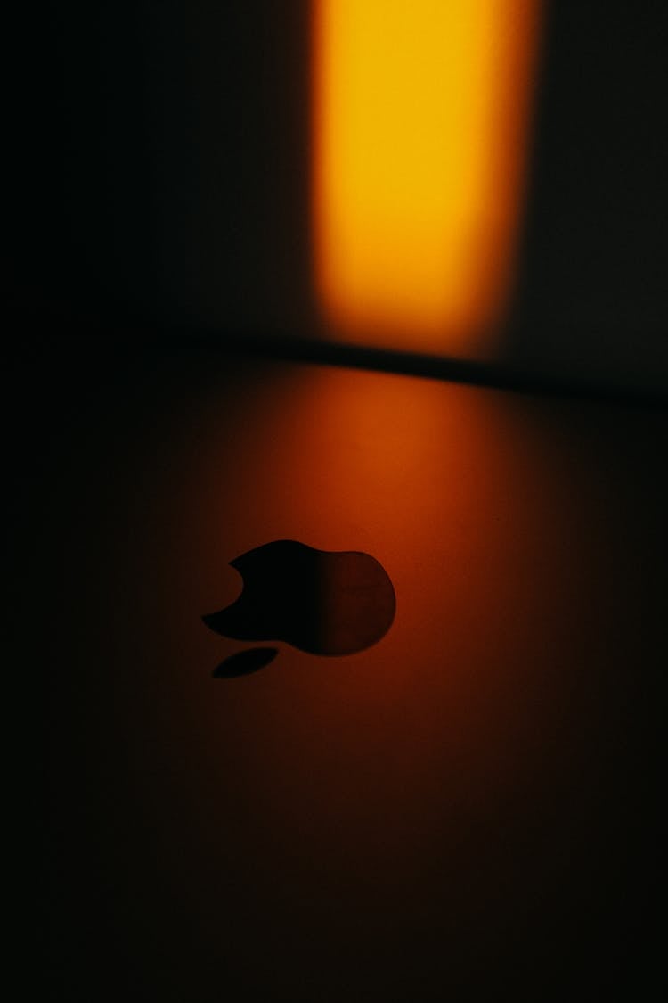 Apple Symbol On Laptop