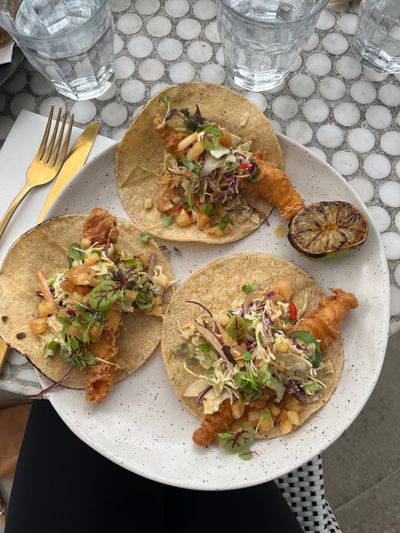 Grilled fish tacos with lime and slaw — photo by Laura The Explaura on Pexels