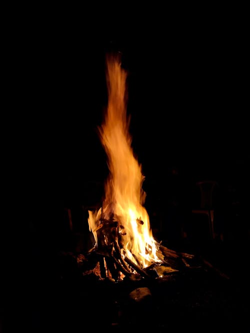 A Campfire in Dark