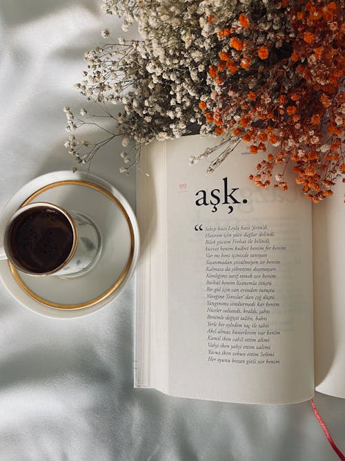 Cup of Coffee Beside the Book