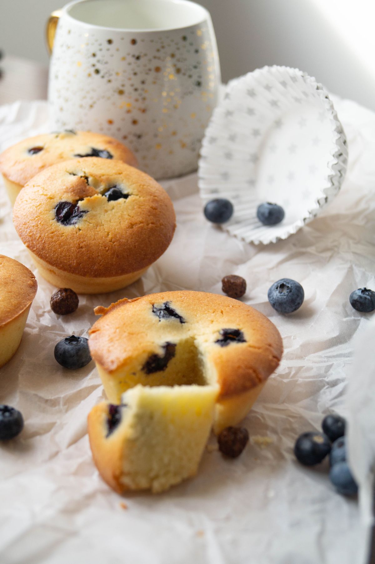 Bakery-Style Blueberry Muffins