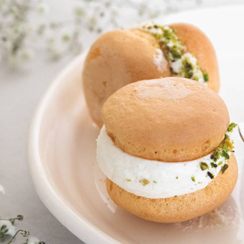 Ramadan Rose Water Choux Buns with Cream Filling