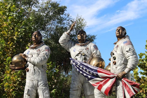 Statue of Apollo 11 Astronauts 