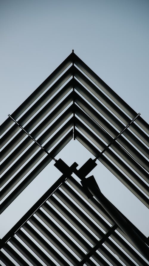 Low Angle View of a Metal Construction 