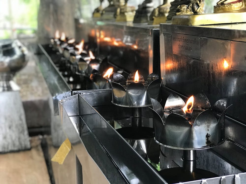 Δωρεάν στοκ φωτογραφιών με βουδιστικός ναός, κερί, Μπανγκόκ