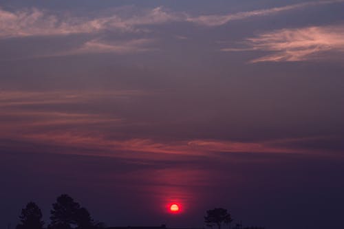 Foto profissional grátis de Beautiful sunset, beleza da natureza, blue sky