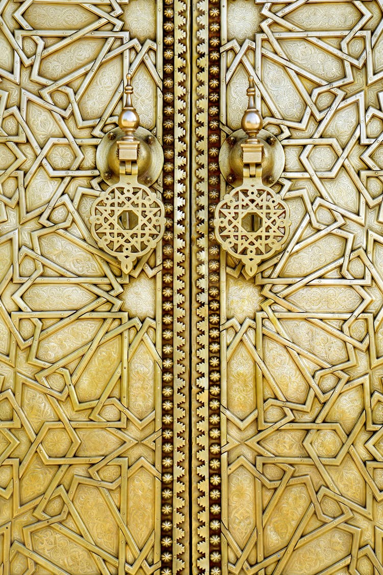 Golden, Decorated Door