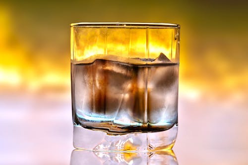 Close-up of a Glass with a Cold Drink 