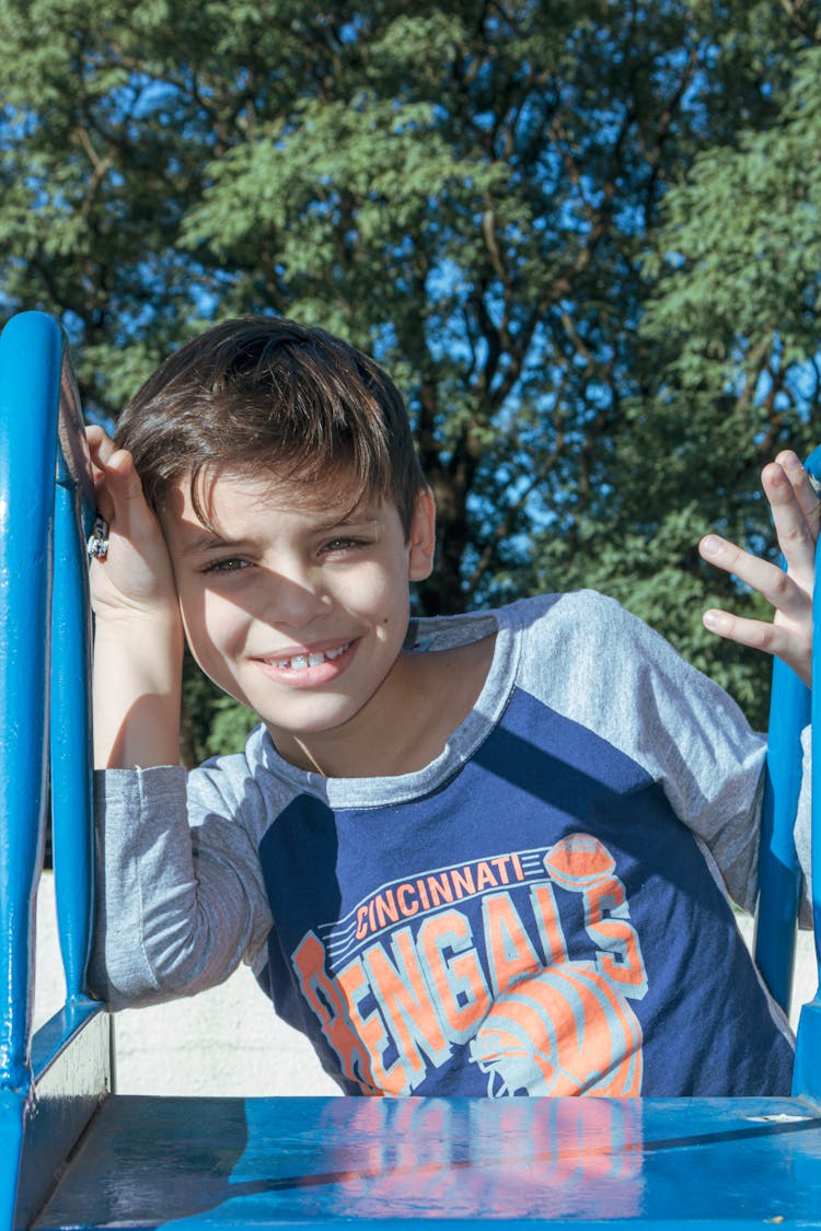 A Boy On A Playground