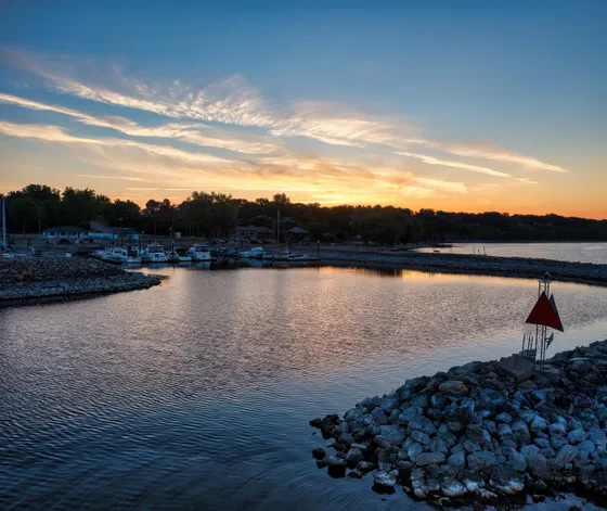 The harbor town of Bayfield, Wisconsin