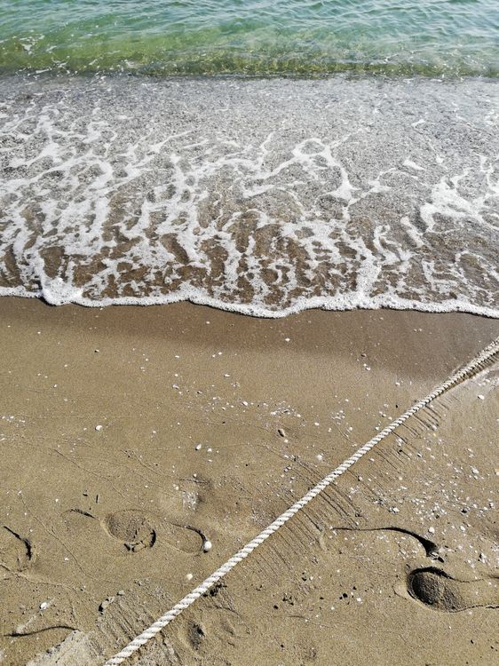 Beach Rope Square Rope Line on the Beach · Free Stock Photo