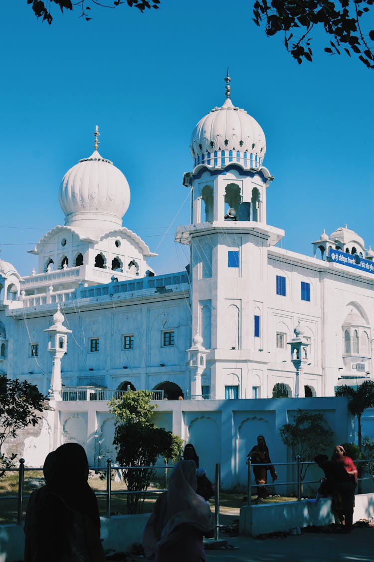Dome Towers Of A Holy Place In India