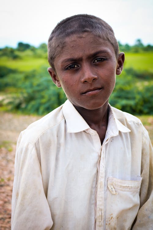 Kostnadsfri bild av ansiktsuttryck, mörkhyad pojke, porträtt