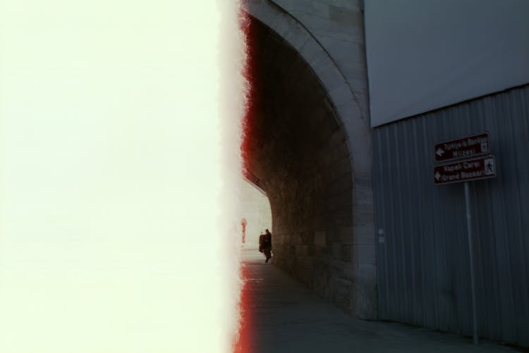 Overexposed Photo Of A Urban Passage