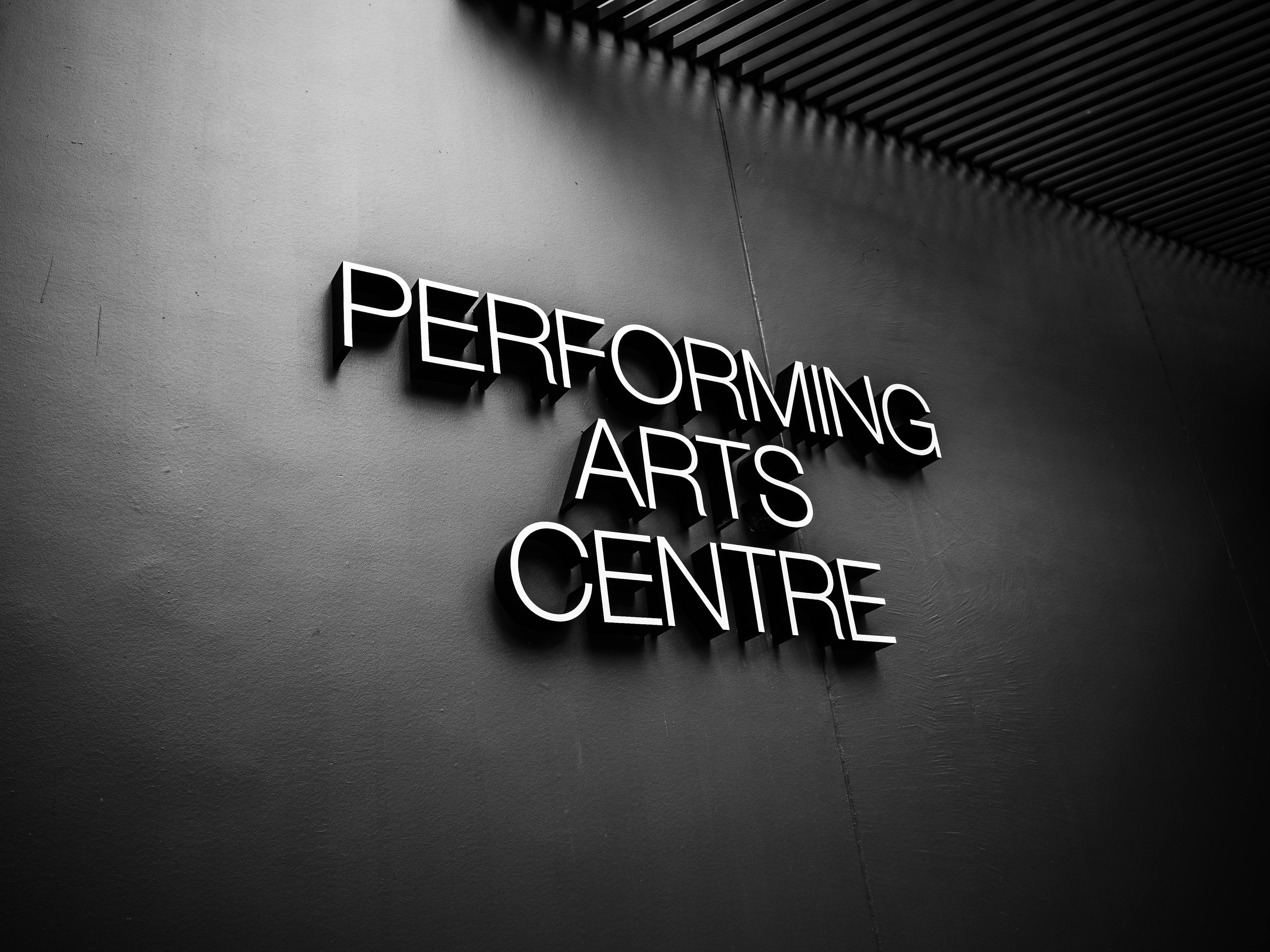 Performing Arts Centre Sign Free Stock Photo performing-arts-centre-sign-free-stock-photo