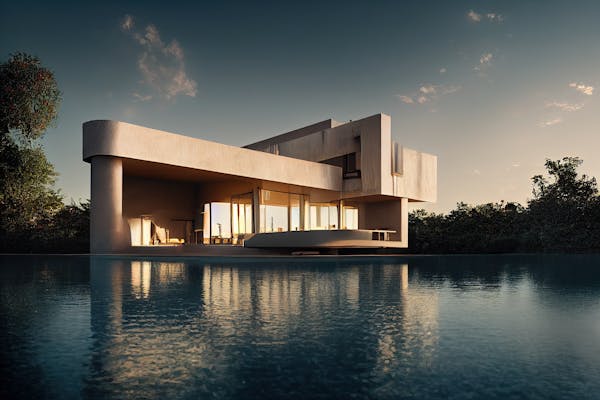 Modern office building exterior